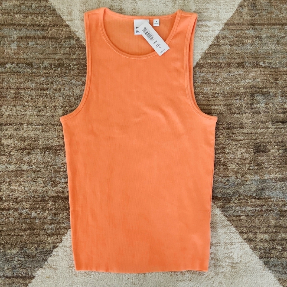 Aritzia Homestretch Tank in Sunny Apricot